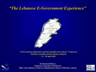 “The Lebanese E-Government Experience”