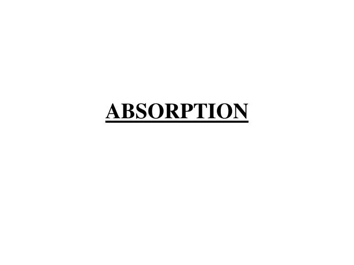 absorption