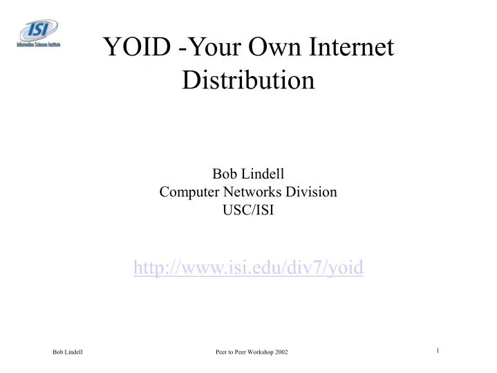 yoid your own internet distribution