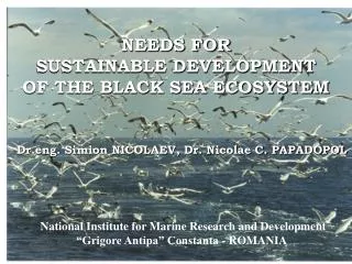 NEEDS FOR SUSTAINABLE DEVELOPMENT OF THE BLACK SEA ECOSYSTEM