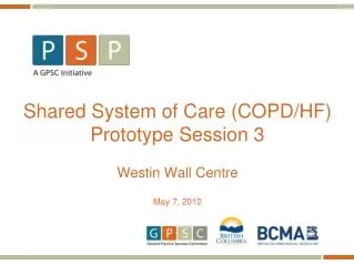 Shared System of Care (COPD/HF) Prototype Session 3