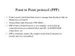 Point to Point protocol (PPP) - slide 1
