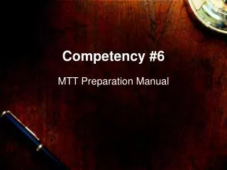 Competency #6