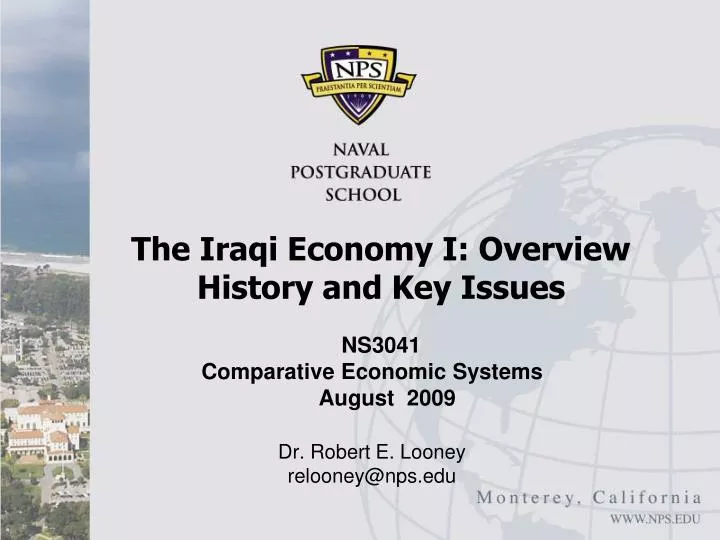 the iraqi economy i overview history and key issues