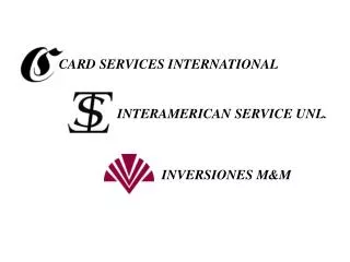 CARD SERVICES INTERNATIONAL