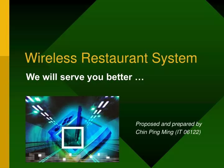 wireless restaurant system