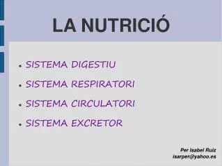 la nutrici