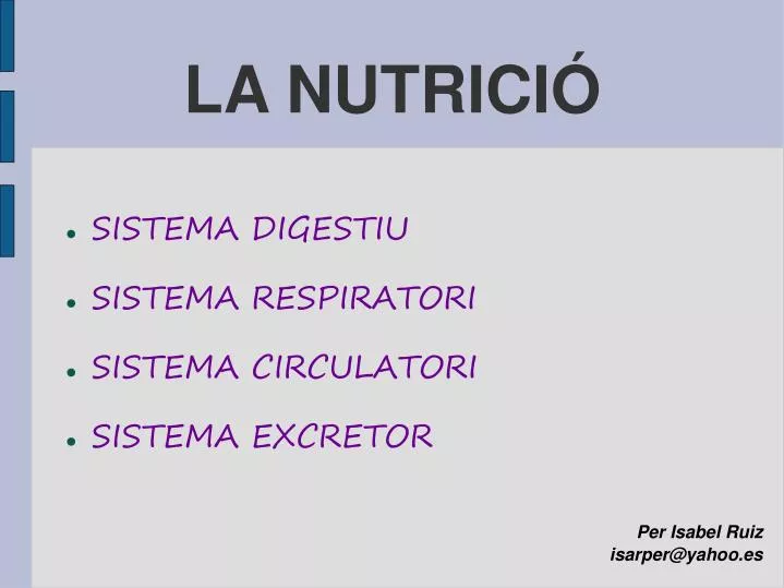 la nutrici