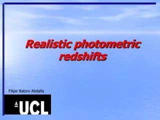 Realistic photometric redshifts
