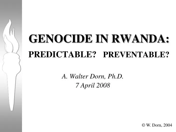 genocide in rwanda predictable preventable
