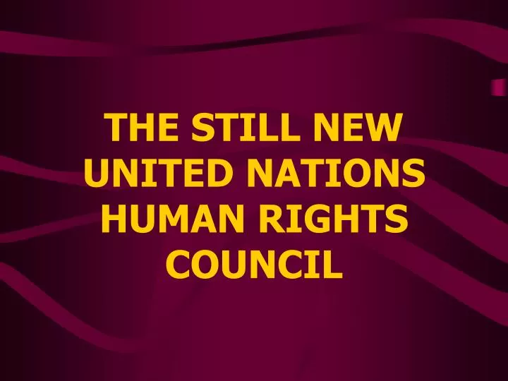 the still new united nations human rights council