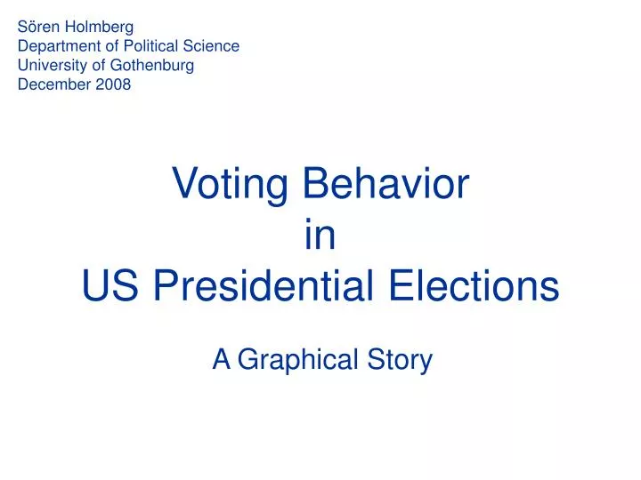 voting behavior in us presidential elections