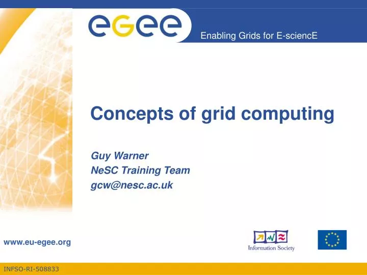 concepts of grid computing