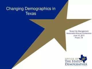 Changing Demographics in Texas