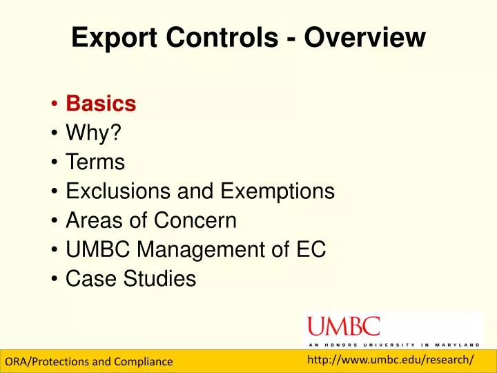 export controls overview