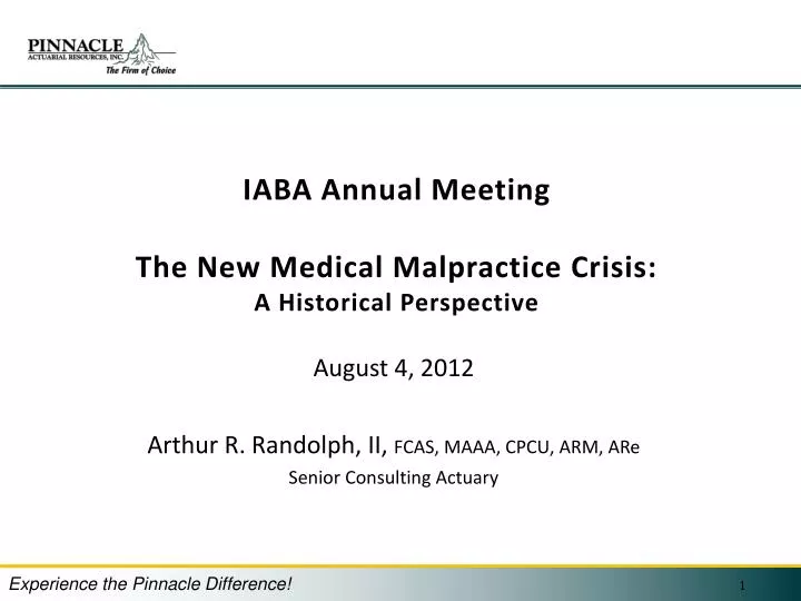 iaba annual meeting the new medical malpractice crisis a historical perspective