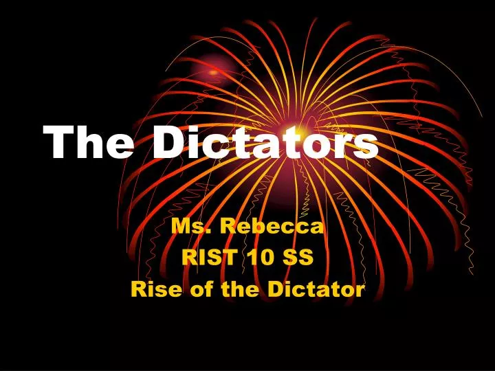 the dictators