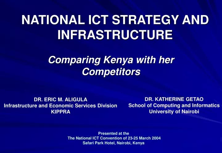 national ict strategy and infrastructure