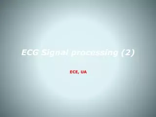 ECG Signal processing (2)