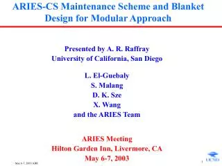 ARIES-CS Maintenance Scheme and Blanket Design for Modular Approach