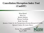 Cancellation Disruption Index Tool (CanDIT) - slide 1