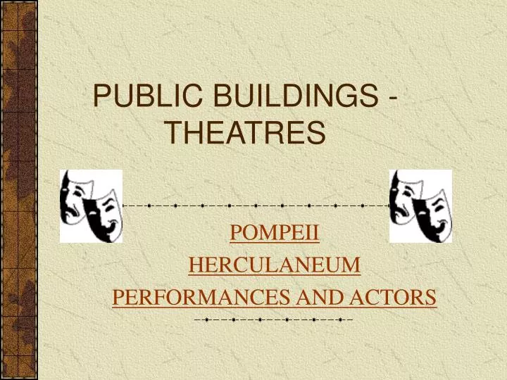 public buildings theatres