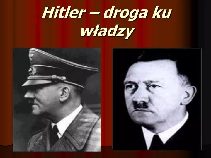 hitler droga ku w adzy