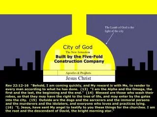 City of God The New Jerusalem