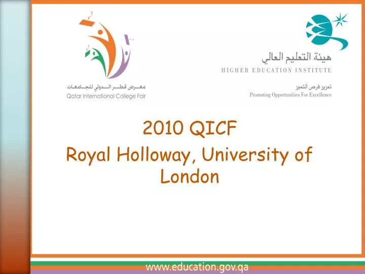 2010 qicf royal holloway university of london