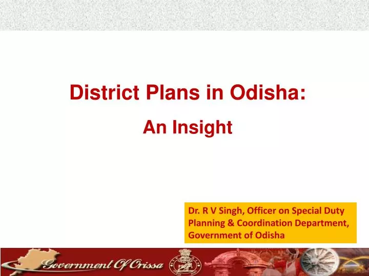 district plans in odisha an insight