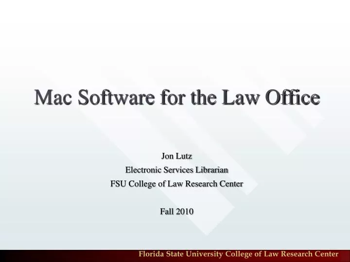 mac software for the law office