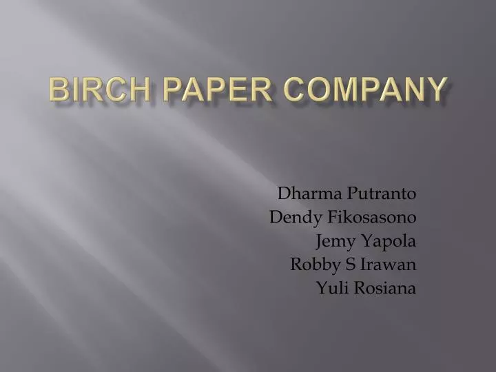 birch paper company