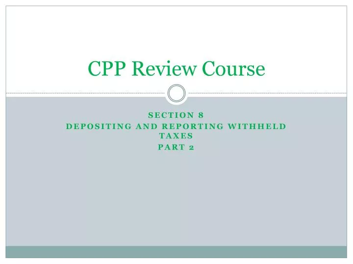 cpp review course