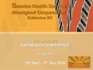 S unrise Health Service Aboriginal Corporation Katherine NT