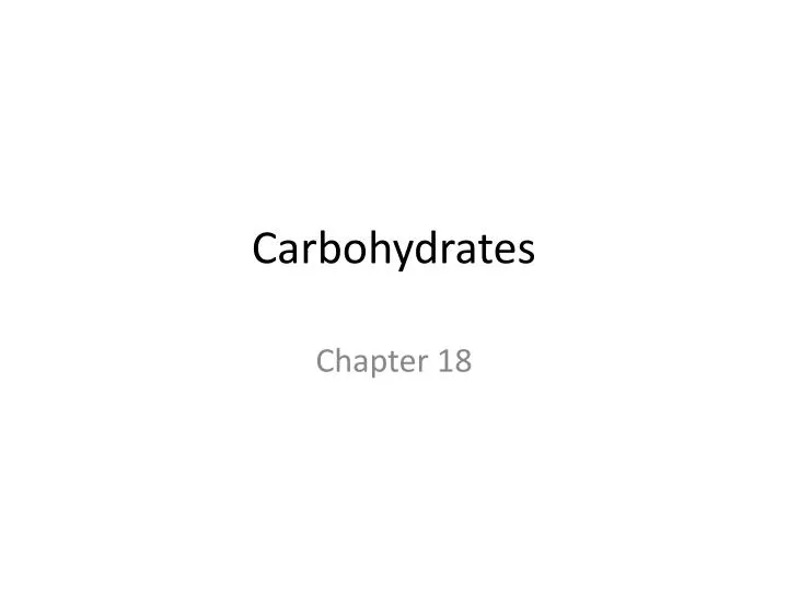 carbohydrates