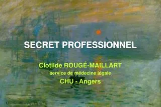 secret professionnel