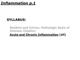 Inflammation p.1