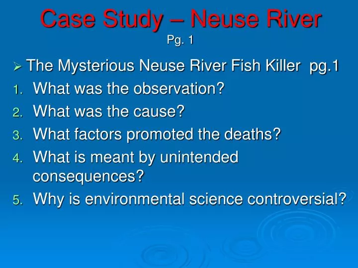case study neuse river pg 1