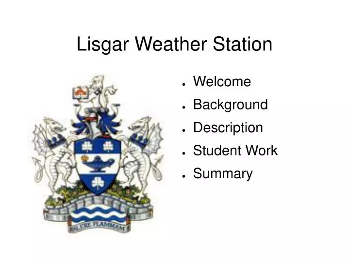 lisgar weather station