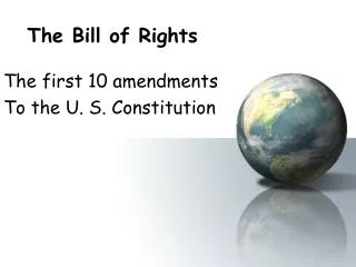 the bill of rights