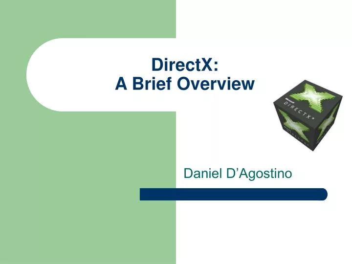 directx a brief overview