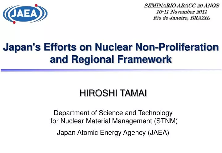 japan s efforts on nuclear non proliferation and regional framework
