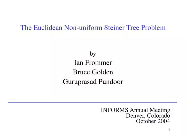 the euclidean non uniform steiner tree problem