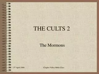 THE CULTS 2