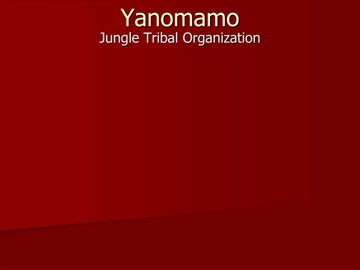 yanomamo