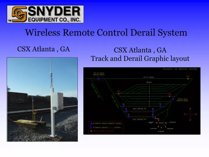 wireless remote control derail system