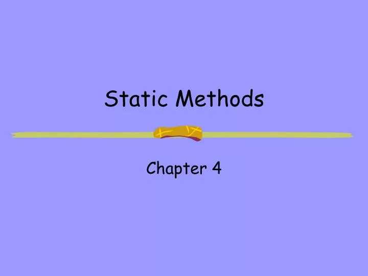 static methods