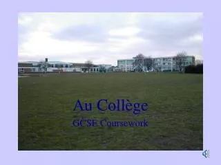 au coll ge gcse coursework