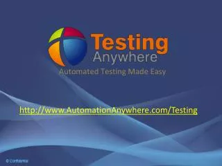 Testing Anywhere by Automation Anywhere
