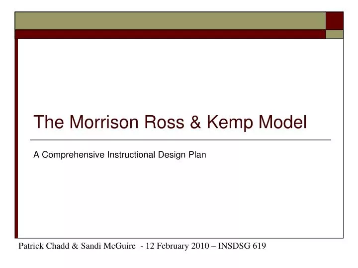 the morrison ross kemp model